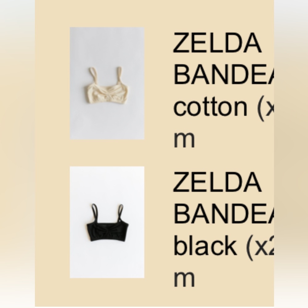 Arq Zelda Bralettes